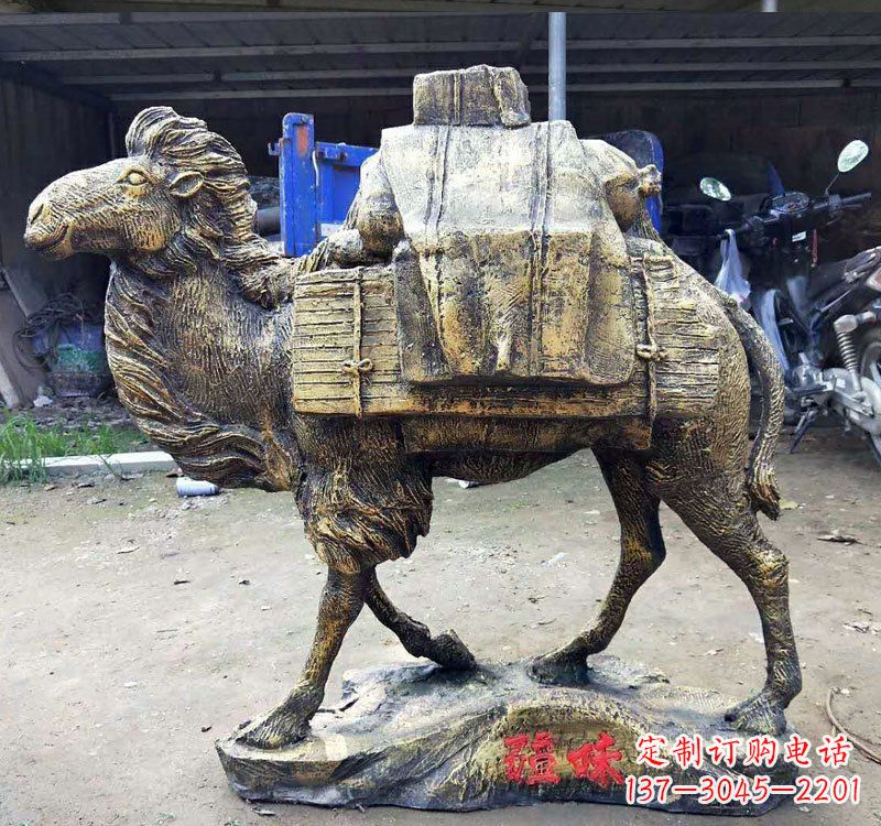 达州新颖华丽的骆驼铜雕定制