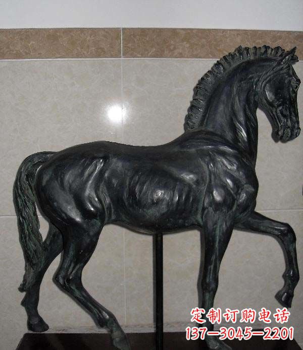 达州公园马动物景观铜雕