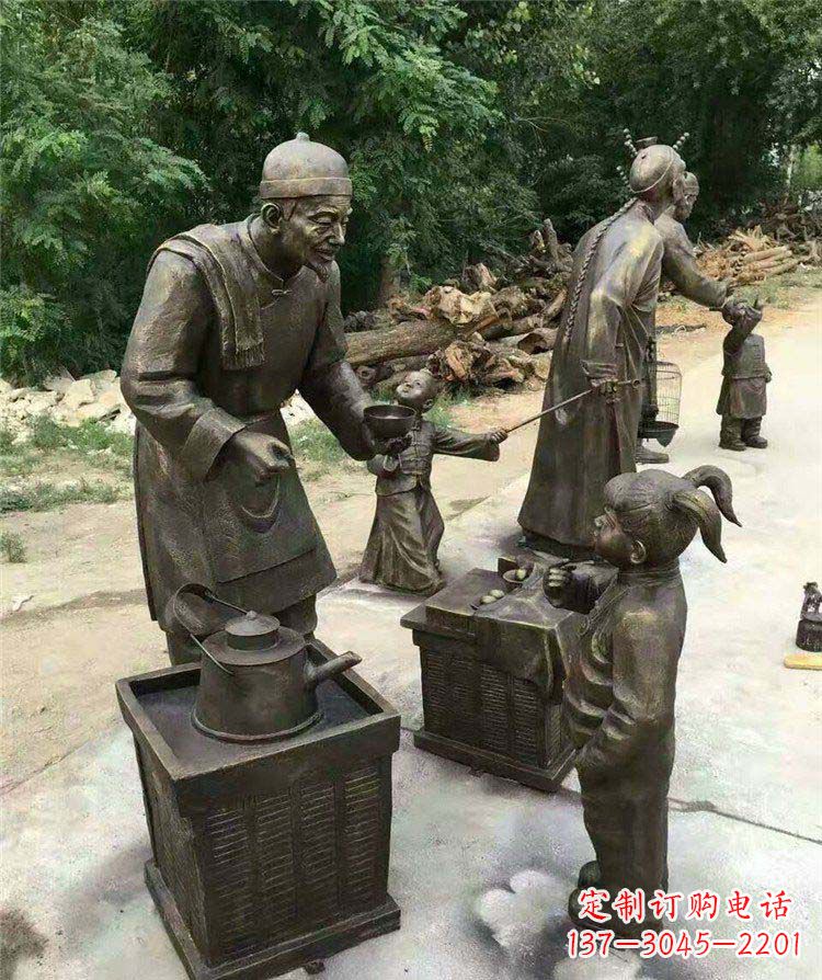 达州精美可爱的小女孩铜雕