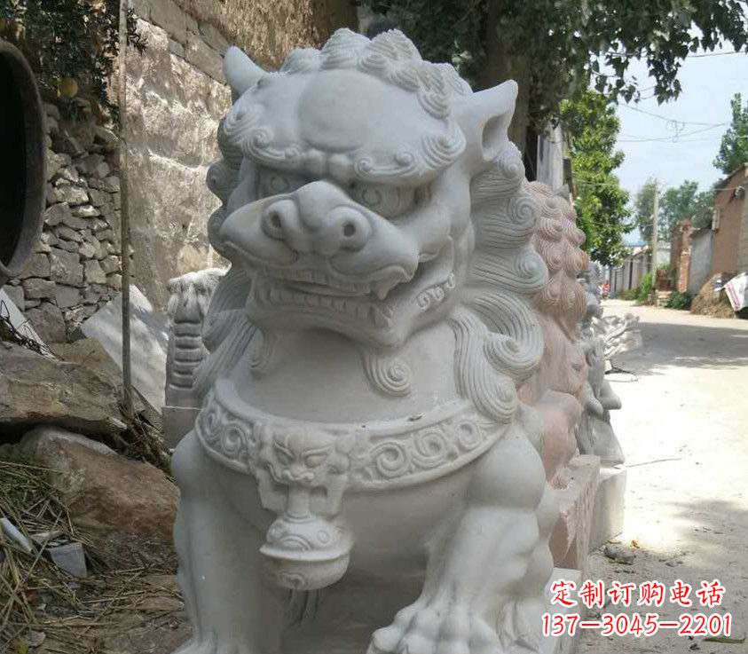 达州公园母子狮子景观石雕