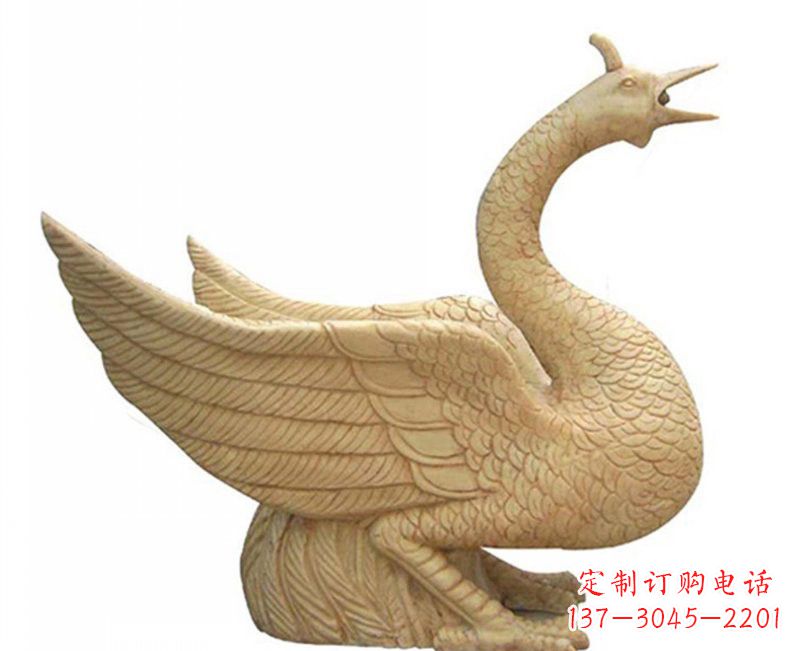 达州公园喷水凤凰石雕