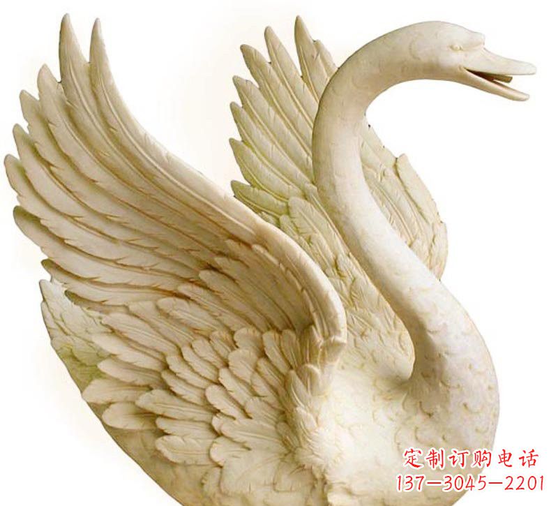 达州经典设计,灵动优雅,真实天鹅石雕塑