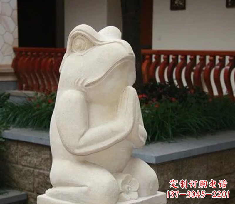 达州中领雕塑精美绝伦的青蛙石雕