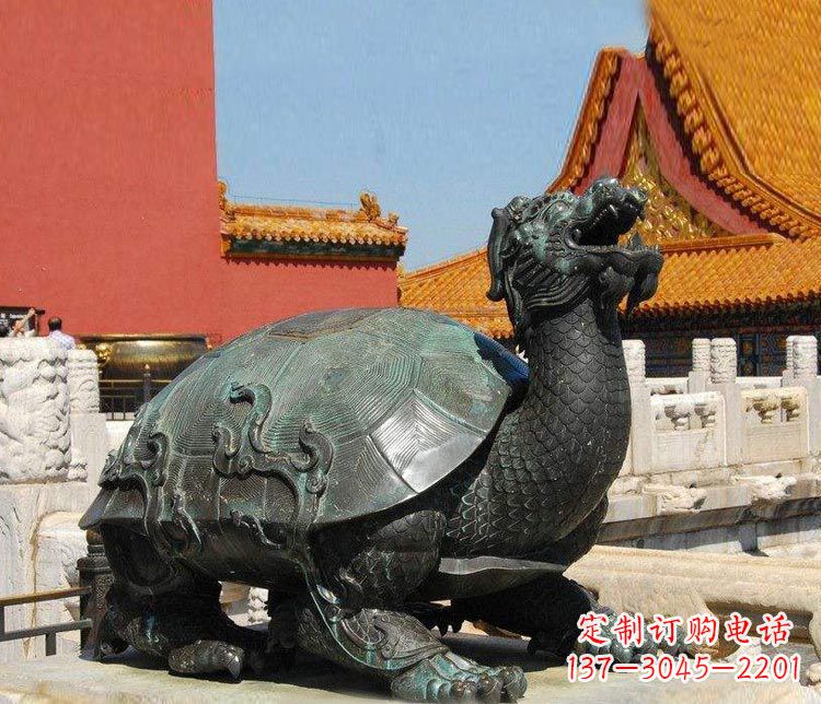 达州精美铜雕龙龟,给你公园独特色彩