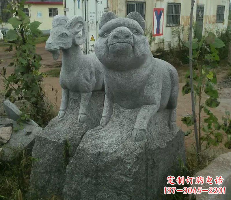达州优质动物猪石雕