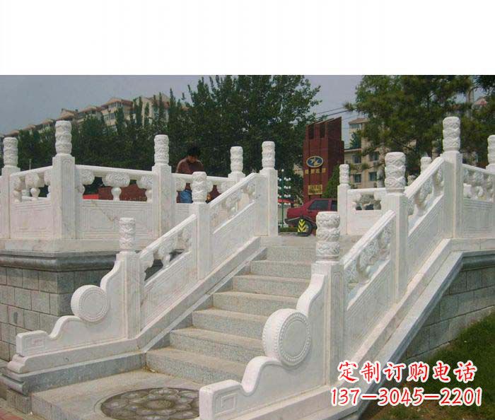 达州公园石栏板大理石雕塑