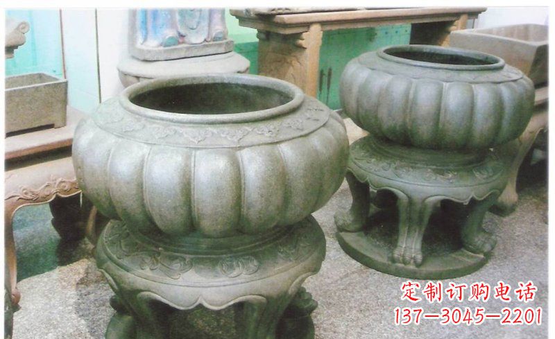 达州公园水缸景观铜雕