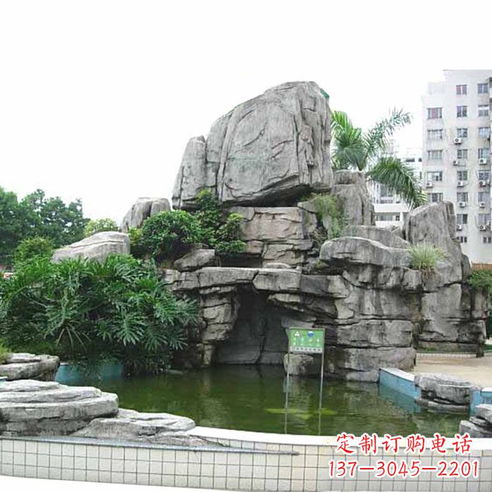 达州精美假山雕塑