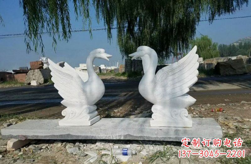 达州公园天鹅石雕