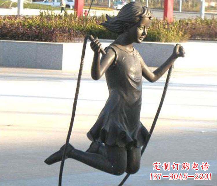 达州汇聚灵动的青春,唯美女孩铜雕