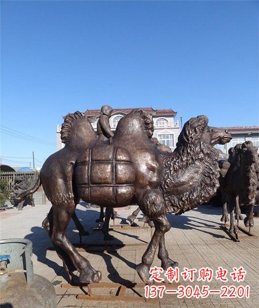 达州高端铜骆驼雕塑定制
