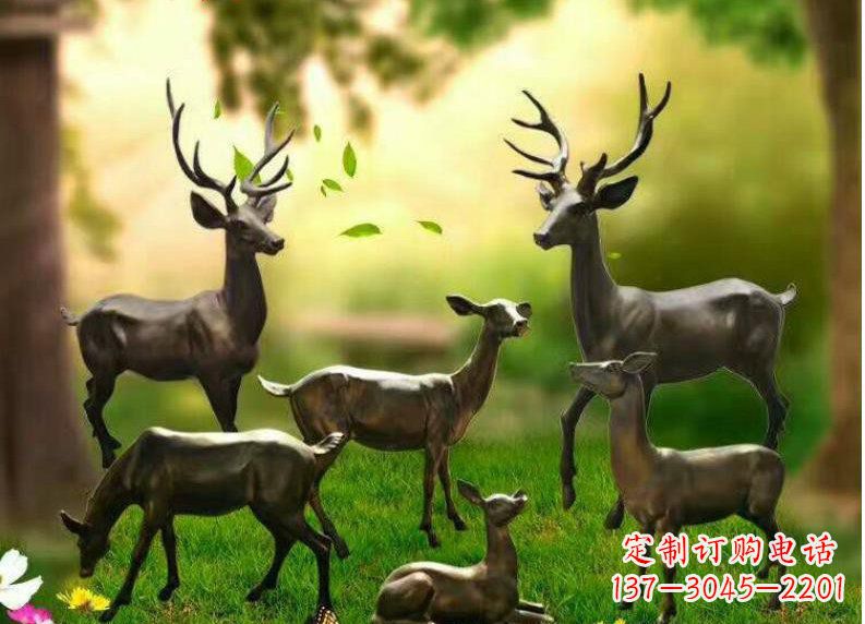 达州公园动物铜雕塑