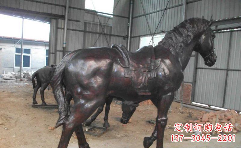 达州公园铜马动物铜雕
