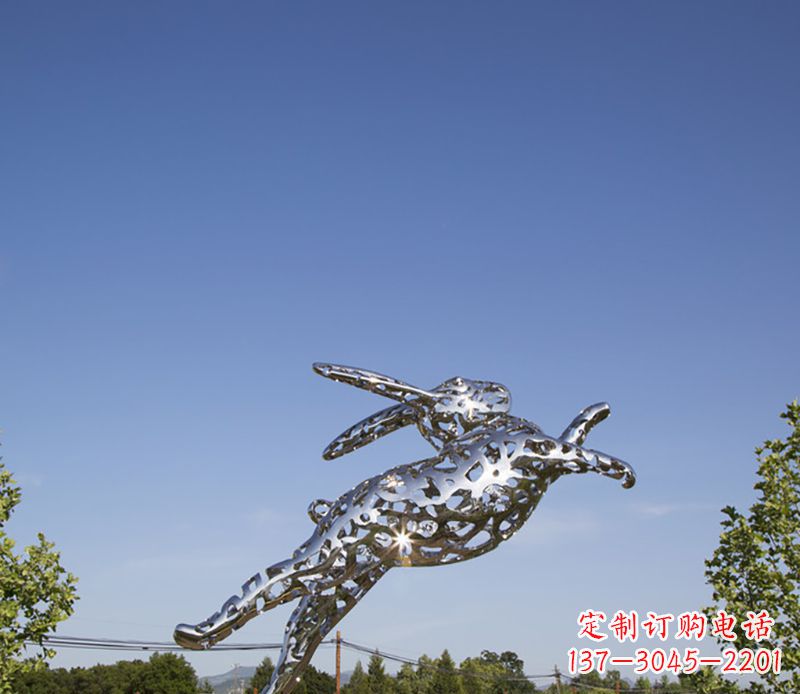 达州不锈钢兔子雕塑