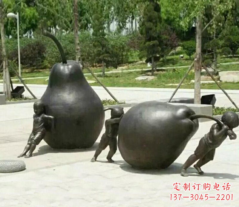 达州迷人的孩童铜雕