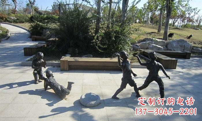 达州精美铜制儿童雕塑