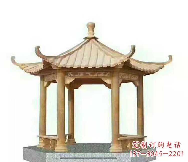 达州晚霞凉亭石雕