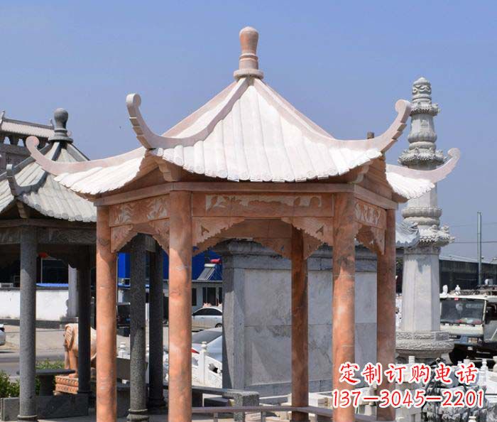 达州中领雕塑设计凉亭雕塑,清新简约添美感