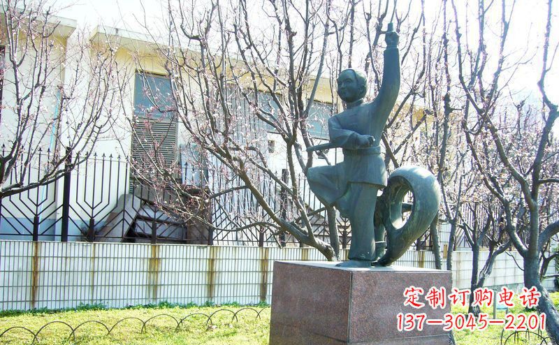 达州精致细腻的老人铜雕
