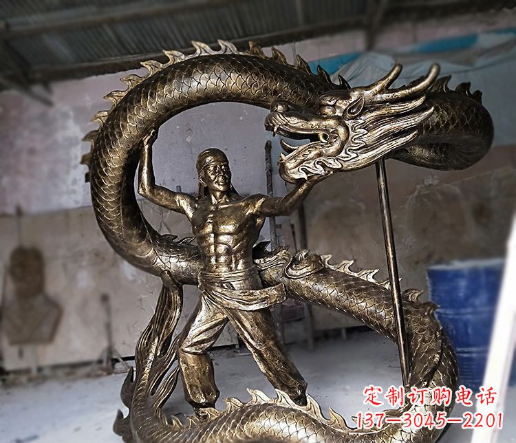 达州高质量的文化艺术装饰铜雕龙雕塑
