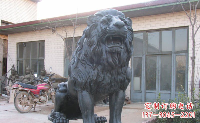 达州公园西洋狮子铜雕
