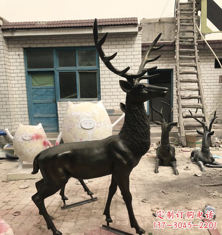达州公园动物铜雕