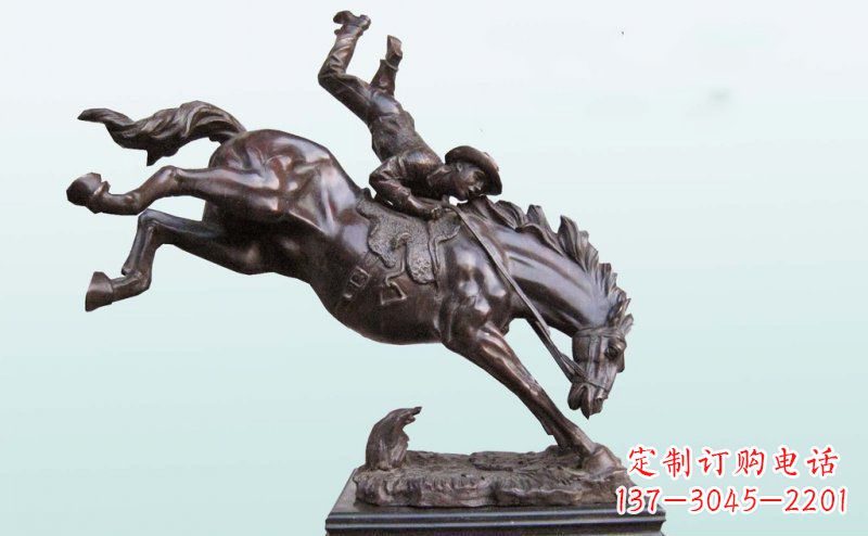 达州精致古典·真实再现马铜雕