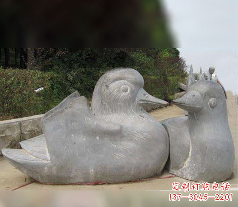 达州中领雕塑传统鸳鸯石雕