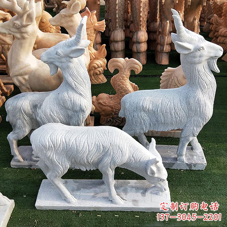 达州精美白玉石动物雕塑