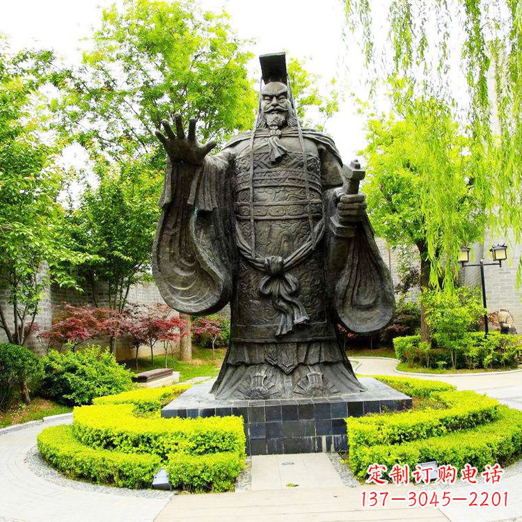 达州公园园林大型古代帝王秦始皇雕塑