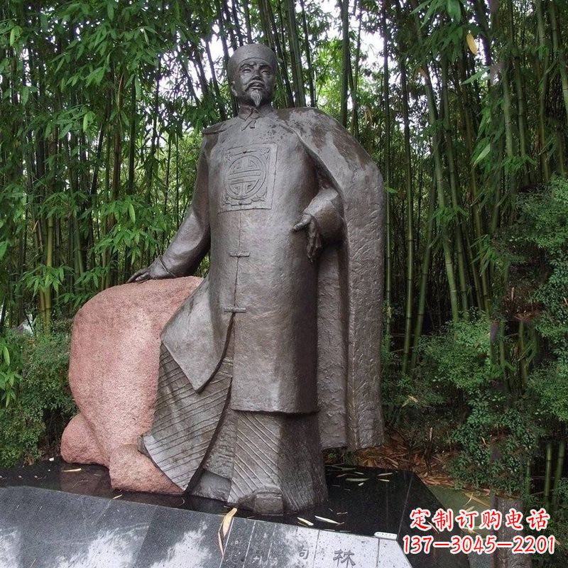 达州以林则徐铜雕塑荣耀中华民族