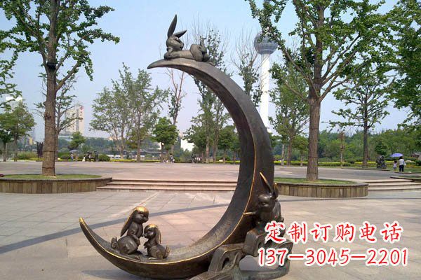 达州典雅月亮铜雕