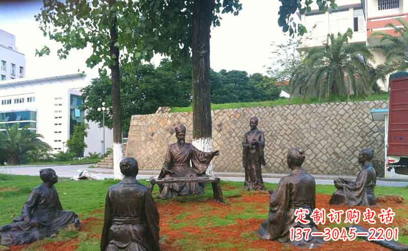 达州艺术经典朱熹铜雕雕塑