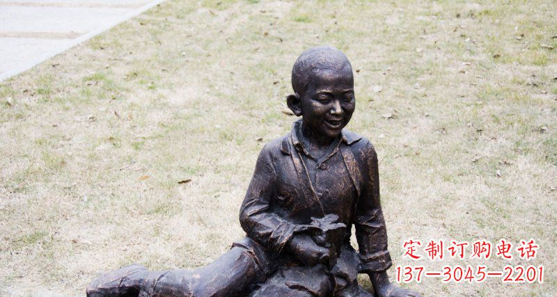 达州儿童景观铜雕