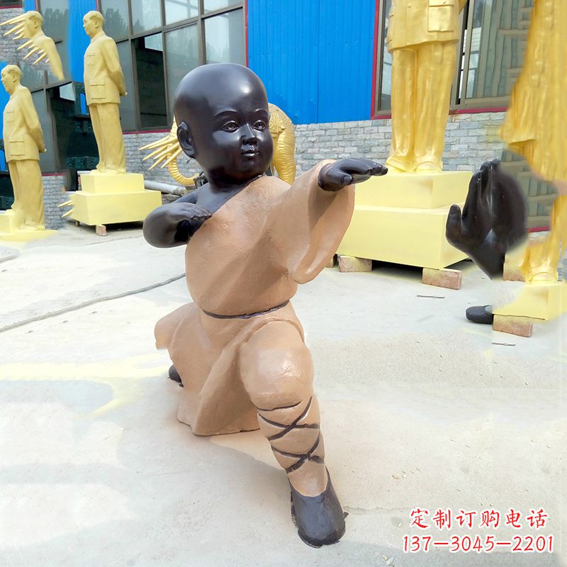 达州传承传统文化的绝佳礼品——“功夫小和尚”雕塑