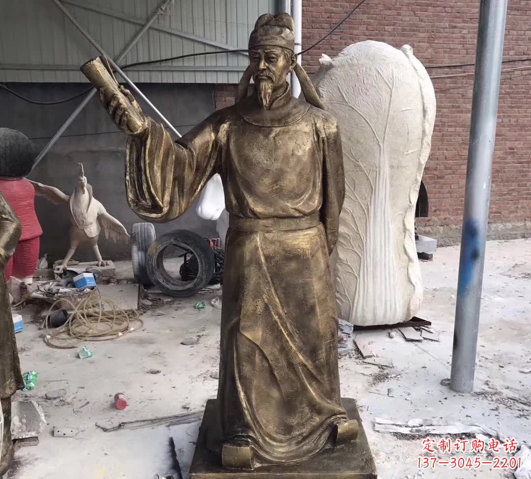 达州龙韵铜雕——歌颂古代大文豪李白