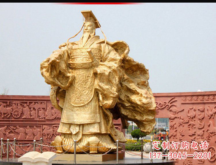 达州汉武帝铜雕,精致绝伦,彰显大汉尊贵