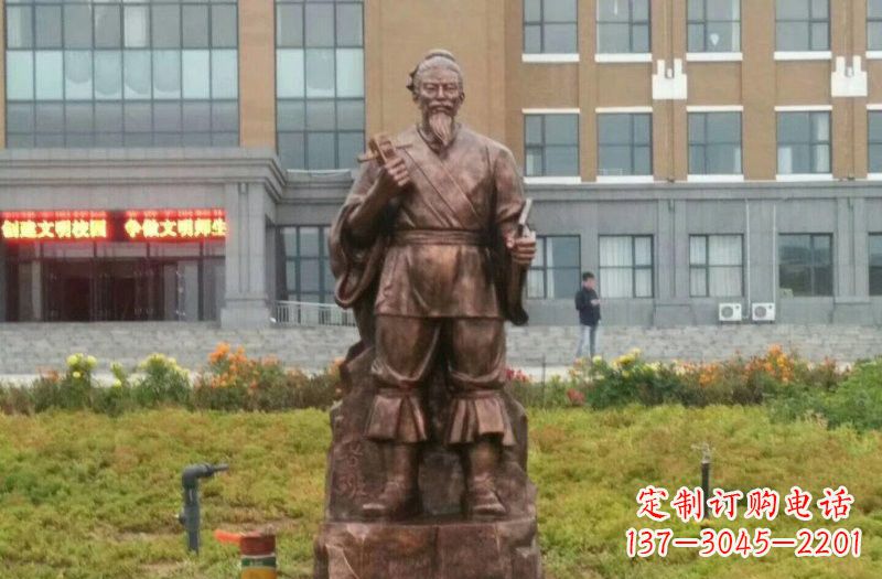 达州古代名人铜雕鲁班