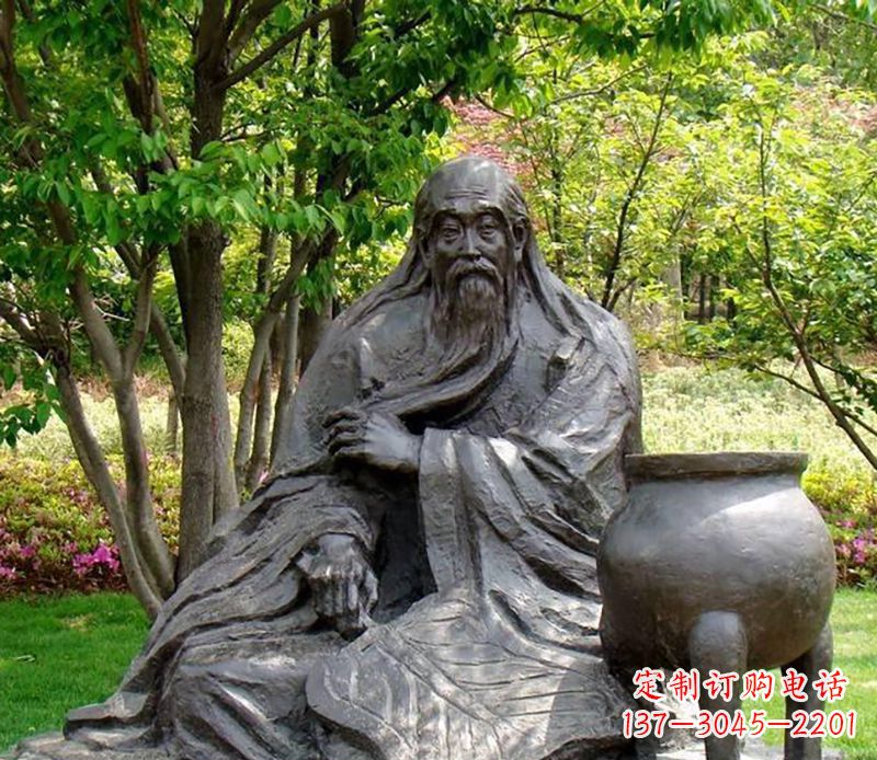 达州古代名人铜雕