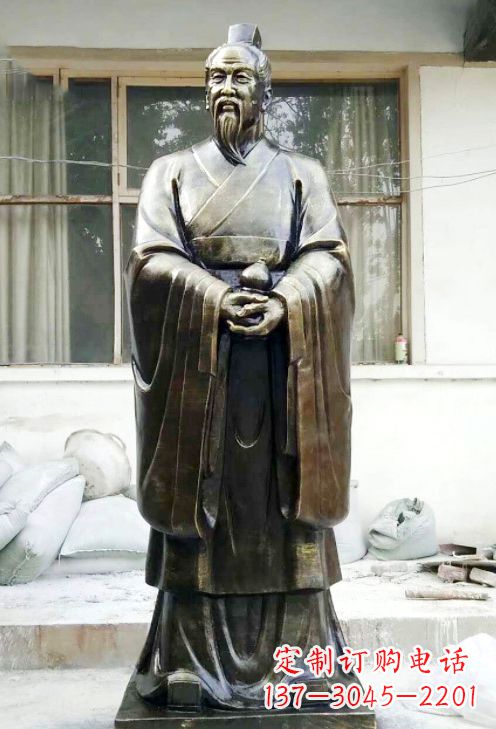 达州精美扁鹊铜像,精雕细琢,展现古典之美
