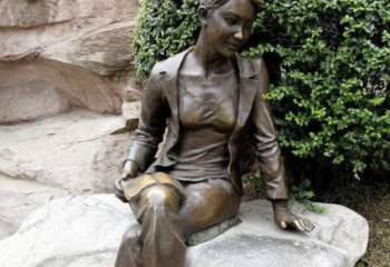 达州中领雕塑精美 静谧 的女人铜雕