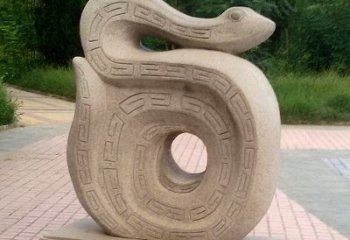 达州砂岩动物蛇雕塑