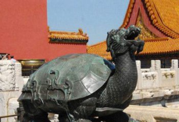 达州精美铜雕龙龟，给你公园独特色彩