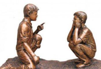 达州专业定制小品铜雕-尊贵的雕塑男孩