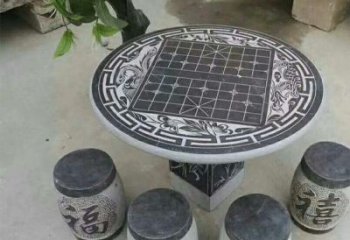 达州公园景观石桌凳雕塑