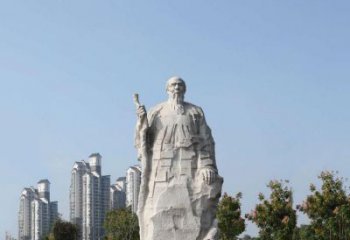 达州具有历史意义的画家齐白石汉白玉雕像