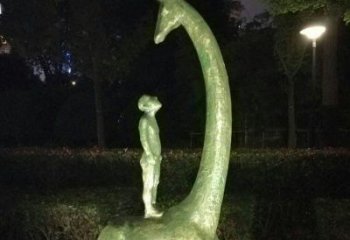 达州壮观绝伦的长颈鹿雕塑