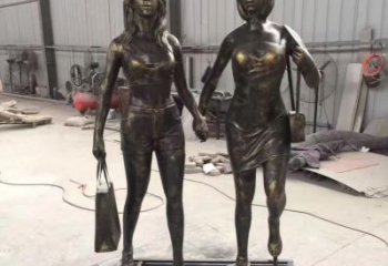 达州铜雕女人唤醒美好回忆
