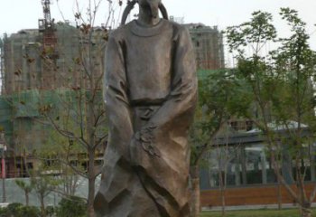 达州精美古风犹存，高雅李白铜雕