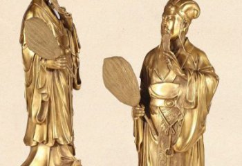 达州中领雕塑专业铸造诸葛亮铜雕